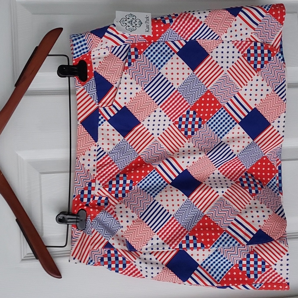 NWT - Red, White & Blue Skort